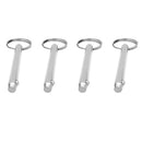 4 Pieces Stainless Steel Boat Bimini Top Deck Hinge Quick Release Ball Pin