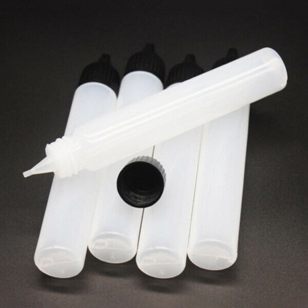 30ml Smoke oil Bottle Needle Precision Tip Bottles Empty Bottles 5Pcs E2U1