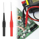 2PCS 0.7mm Multimeter Test Lead Probe Extention Back Piercing Needle Test Probes