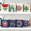 8pcs DIY Special Shaped Diamond Painting Cartoon Christmas Card Kids Gift