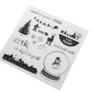 diy christmas winter transparent clear stamp for diy scrapbooking card making FT
