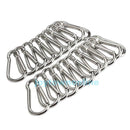 20Pcs Aluminum Carabiner Snap Spring Clip Hook Hanger Keychain Outdoor Hiking