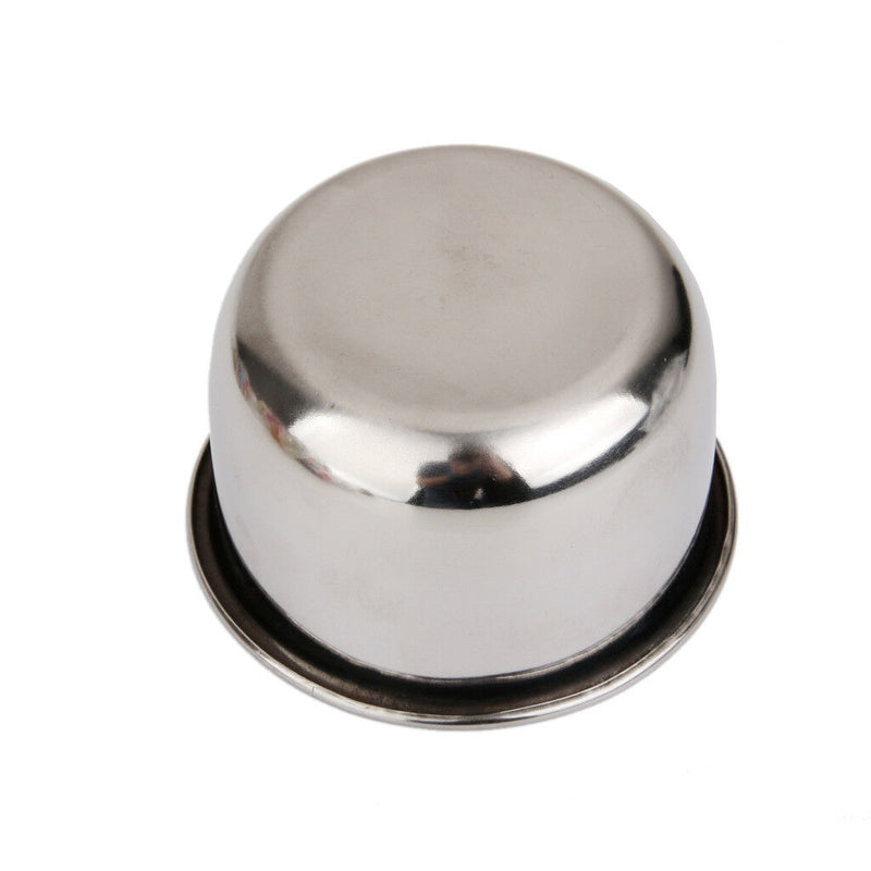 2Pcs Pet Cages Stainless Steel Cup Bowl Feeder for Travel Parrot Birds Toys