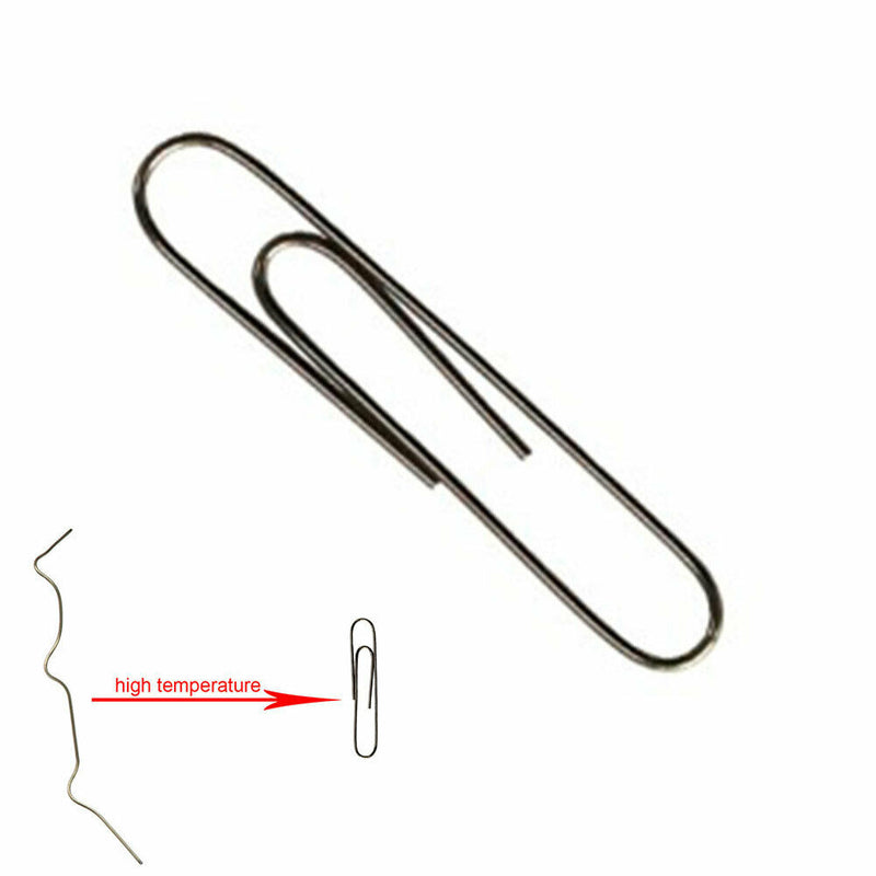 Self Bending Illusion Memory Change Metal Paper Clip Wire Trick Toys Magic Prop
