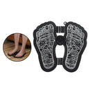 Electric Foot Massager Acupoints Relax Massage Mat Black Battery Powered