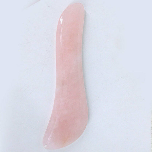 Natural Popular Facial Body Gua Sha Massager Rose Quartz Beauty Tool WDC JUQ