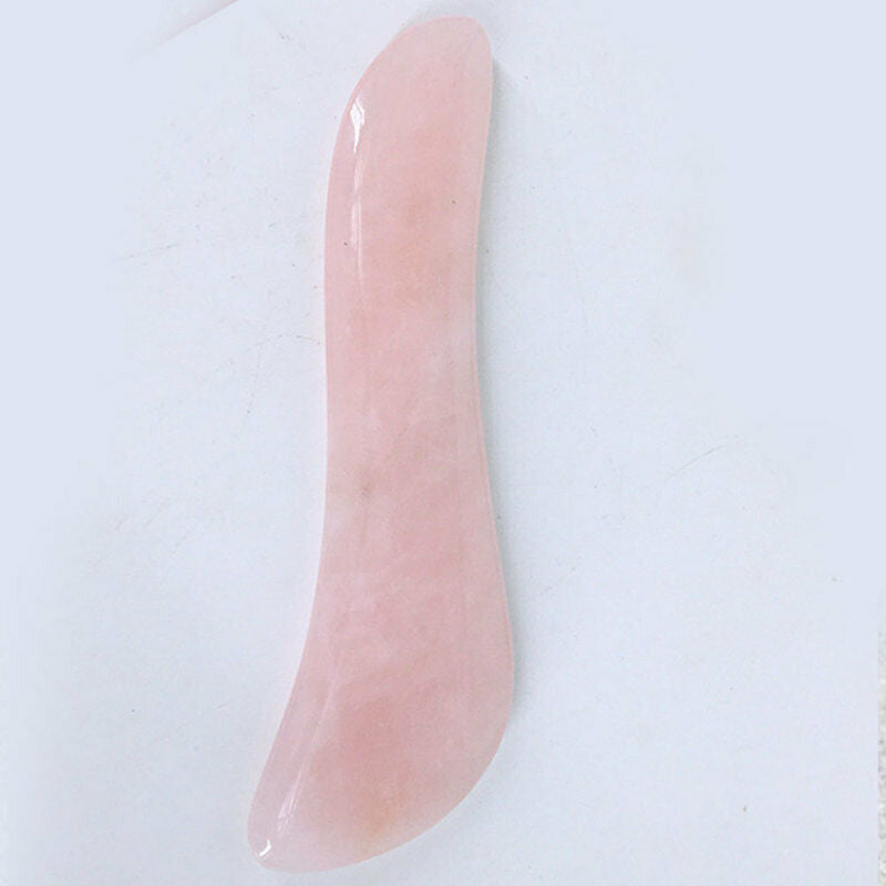 Natural Popular Facial Body Gua Sha Massager Rose Quartz Beauty Tool WDC JUQ