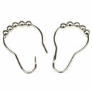 14 pcs x Shower Curtain Hooks Rings Roller Balls Chrome Stainless Steel Rus M6N1