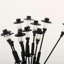 Set of 10 12V  Street Lights Railway Train Lamp Post HO TT N 1:100-1:150