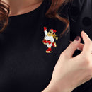 New Crystal Rhinestone Enamel Brooch Pin Wedding Party Christmas Gift A