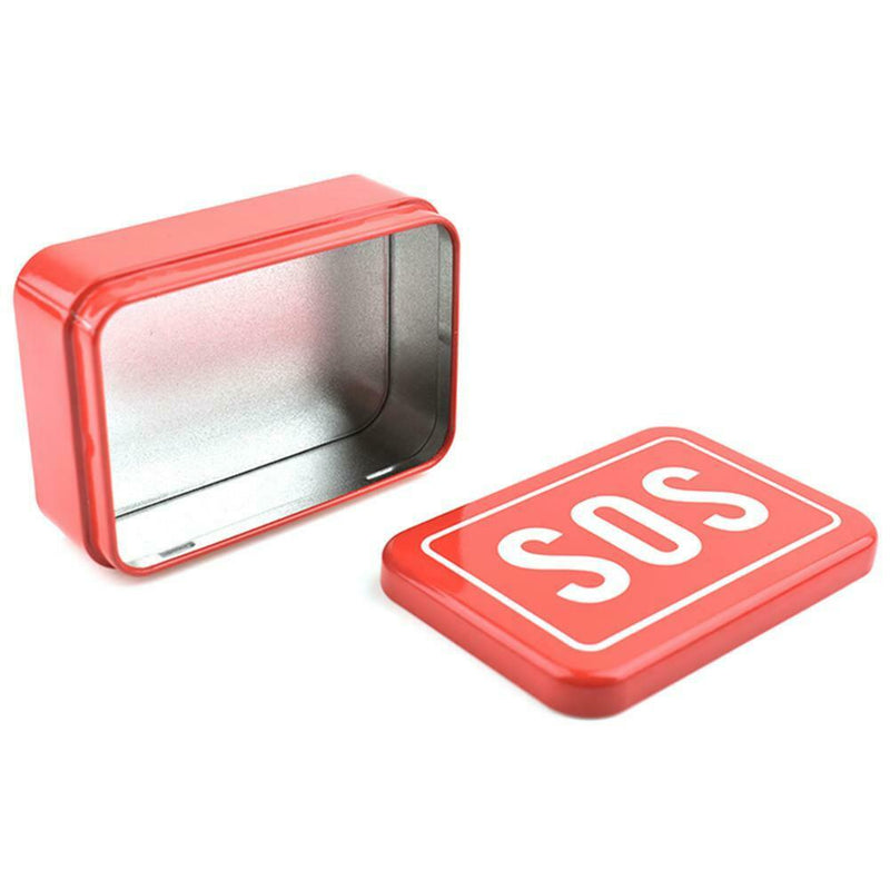 Mini SOS Survival Iron Box Field Survival Storage Kit for Outdoor Emergency