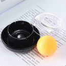 1x Finger Wet Sponge Plastic Round Case Casher Count Money Stationery Stude T1L8