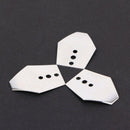 10 pcs Fishing Swim Jig Blade Sheet Stainless Steel Breakwater Bait Accessories