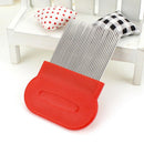 Comb Head Hair Lice Nit Pet Safe Flea Eggs Dirt Dust Remover Steel Tooth BrusJ3C