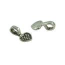 200pcs Heart Shape Glue on Bail Earring Bails For Glass Tile DIY Pendants