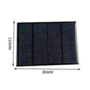 1.5W 12V Mini Power Solar Panel Small Cell Phone Module Charger W/ I4T1 Wir I4W2