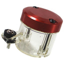 Red Universal Aluminum Clutch Fuel Gas Oil Cylinder Tank Cup Bottle Scooter