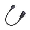 3 Pin Power Cord 20cm IEC 320 C14 Male Plug to C5 Female Adapter Cable S â„–[