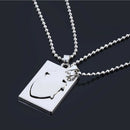 2Pcs/set Puzzle Anatomical Heart Couple Lovers Necklace Statement Jewelry GiftTE