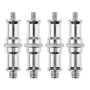 4pcs Double End Stud 1/4" and 3/8" Adapter Spigot Male Screw for Light Stand