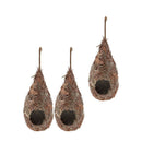 3pcs Artificial Straw Bird Nest House Hatch Breeding Grass Cave