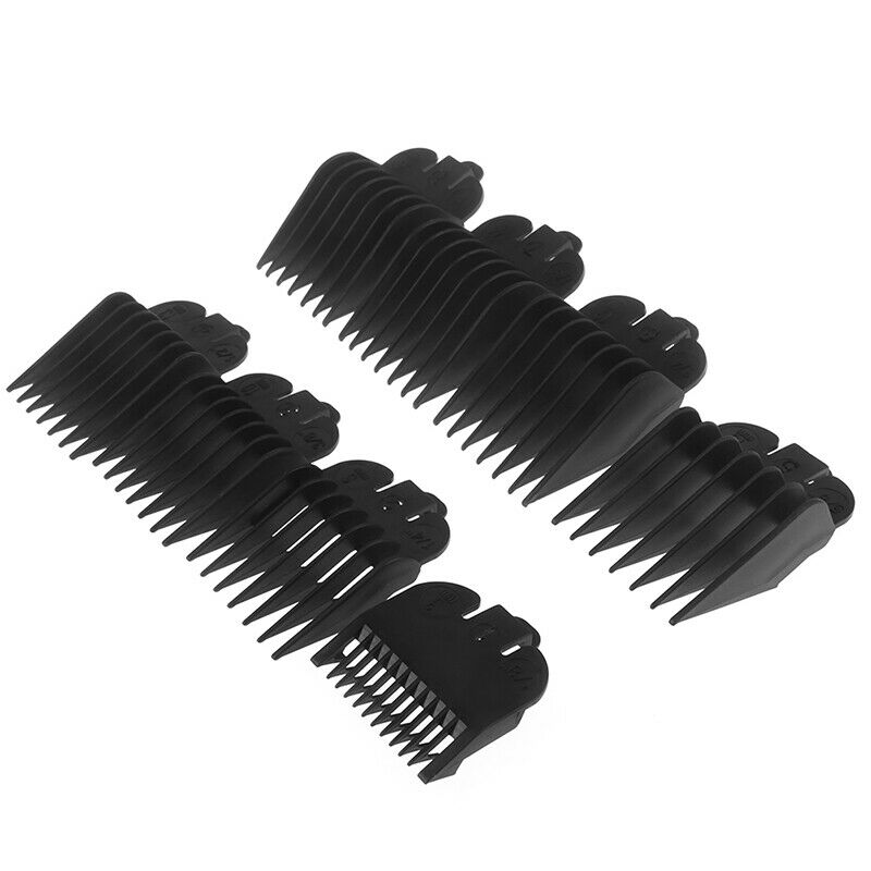 8Pcs Universal Hair Clipper Limit Comb Guide Attachment Size Barber Replacem 3C