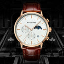 Belushi Multifunctional Waterproof Men'S Watch Sun Moon Leather Fashion 5 P A5Z7