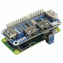 4 Ports USB HUB HAT For Raspberry Pi 3 / 2 / Zero W Extension Board USB To UB9D7