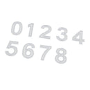 9Pcs/set Clear Acrylic Number 0-8 Pattern Stencil Template DIY Leather Craft For