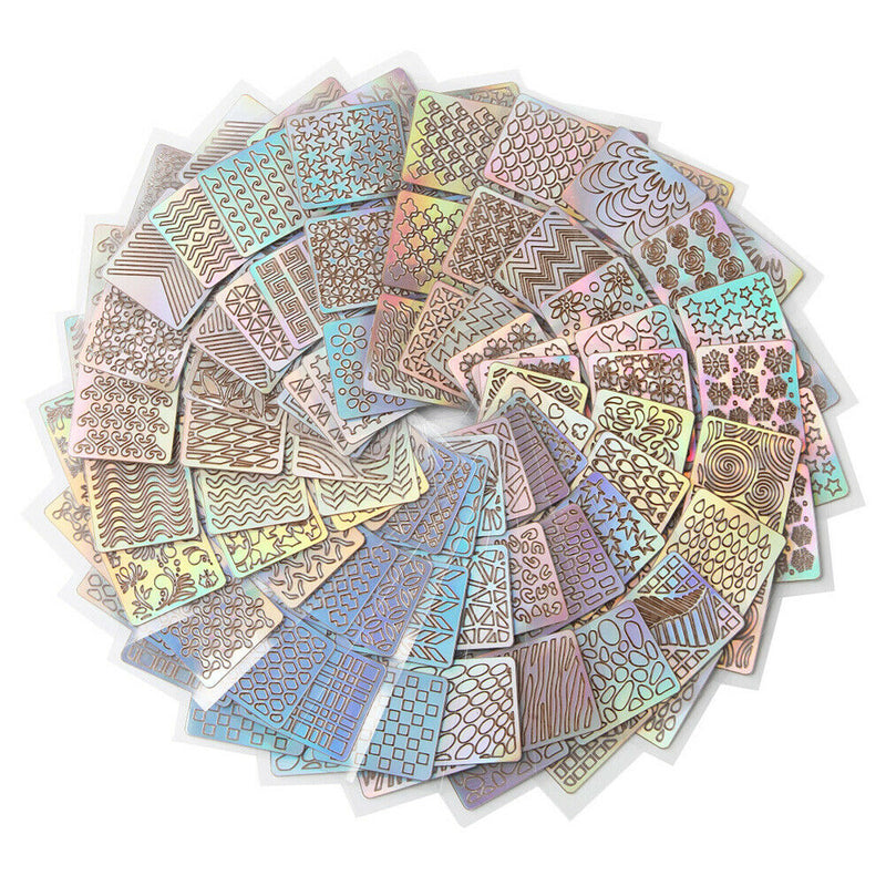 24pcs Nail Art Stickers Waterproof Salon Nail Beauty Trandfer Decoration