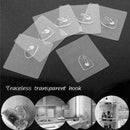 7x Adhesive Wall Hooks Heavy Duty Stick-On Strong Kitchen Bathroom Hanger H L5A6