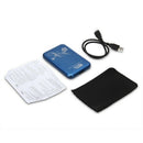 2.5" SATA External Hard Drive Enclosure Housing Case Hard for USB3.0 Blue F6L6