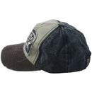 Plain Hip-Hop Re-entry Baseball Cap Boy Adjustable Hat, Navy Blue + Coffee