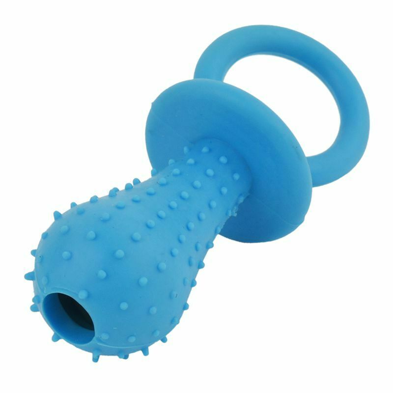 Pet Chew Bell Rubber Pacifier Dog Toys Bite Resistant Clean Teeth(S 9.5cm)