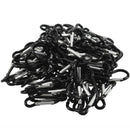 Carabiner Clip Lock Hook Keychain Black Small 100pcs