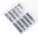 Appprox.1000pcs of 10 Sizes Dia 1.2mm Watch/Eyeglass Repair Screws Watch Re
