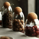 Transparent Glass Storage Tank Borosilicate Glass Sealed Cans With Cork For V3A5