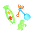 4Pcs Beach Sand Play Toys Bucket Rakes Sand Watering Sand Kids Play Bath Toys LJ