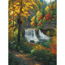 5D DIY Full Drill Diamond Painting Forest River View Cross Stitch Embroider