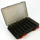 Fishing Double-side Bait Box PP 18.5x27.5x5cm 14 space Plastic Storage Box