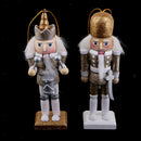 10x 12cm Wooden Nutcracker Handcraft Christmas House Office Home Decoration