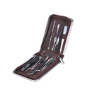 9 Pcs Set Nail Clippers Nipper Cutter Manicure PedicureStainless Steel Gift  Hn