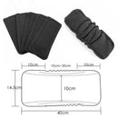 1pc Bamboo Charcoal Cloth Diaper Inserts Nappy Liner 5-Layer For Baby Reusable