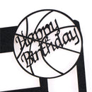 1x basketball cake cupcake topper cake flags boy birthday party decor ~ï¼ˆ