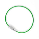 5pcs Stainless Steel Wire Rope Keychain Key Ring Cable For Outdoor Hiking Sports