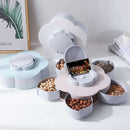 Rotary Type Melon Seed Nut Bowl Table Candy Snack Dry Fruit Holder Storage  Q6U9