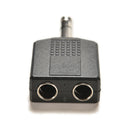 1/4" Stereo Plug Adapter to 2-way 6.35mm Stereo Jack Headphone Y Splitter JKSPTO