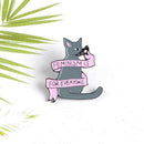 Cartoon Cat Animal Lovely Enamel Pin Brooch Jacket Clothes Backpack Badges