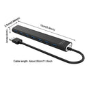 Power Super Speed Adapter Data Transmission Plug And Play USB3.0 Hub 7 Ports