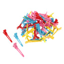 50Pcs Multicolored Duckbill Hair Sectioning Clips Hairdressing Styling Clamps